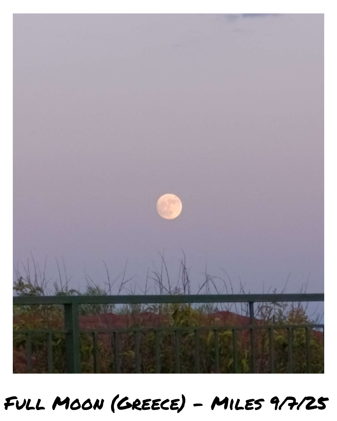 Full Moon Greece 9/7/2025