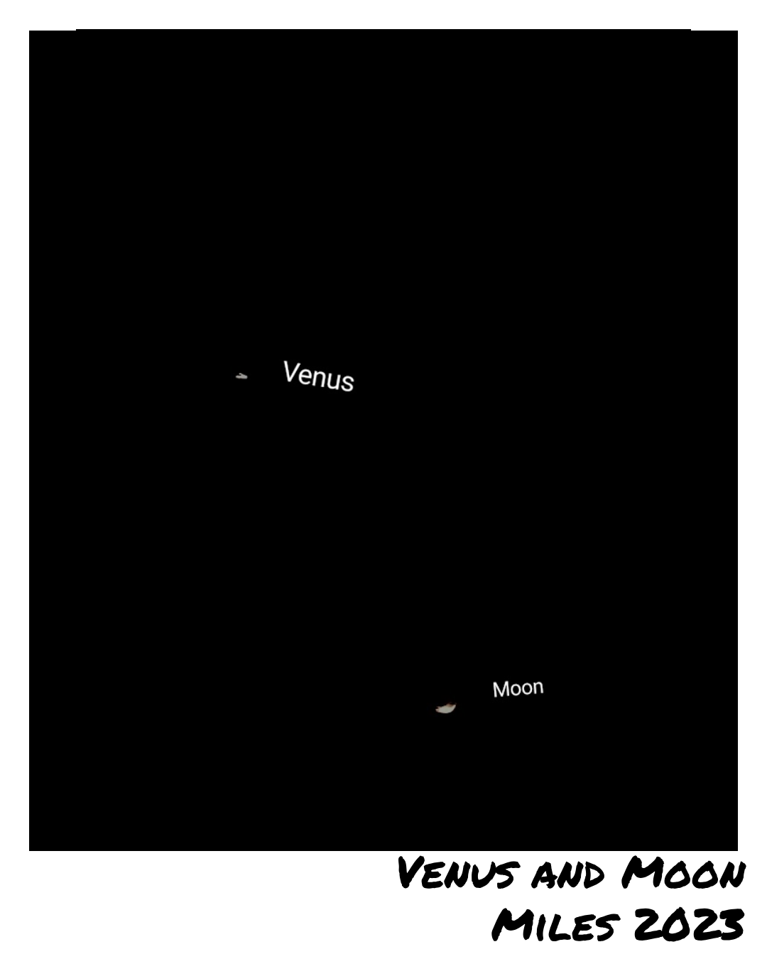 Venus And Moon 2023